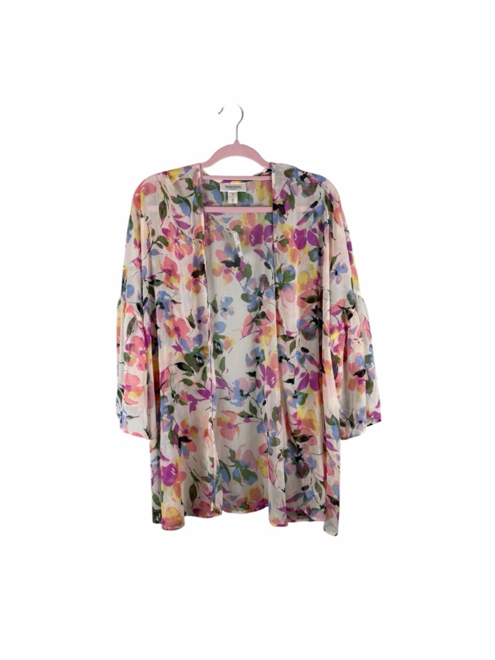 Motherhood Maternity Floral Sheer Kimono One Size NWT